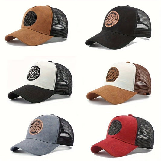 Trucker Hat - 6 Pack Mesh Baseball Cap ENJOY LIFE Letter Patch Unisex Snapback - main product view