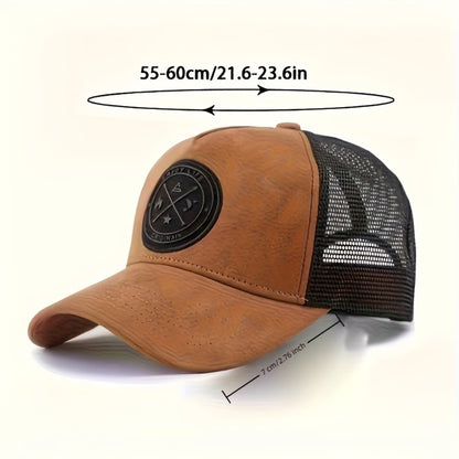Trucker Hat - 6 Pack Mesh Baseball Cap ENJOY LIFE Letter Patch Unisex Snapback - product detail view 2