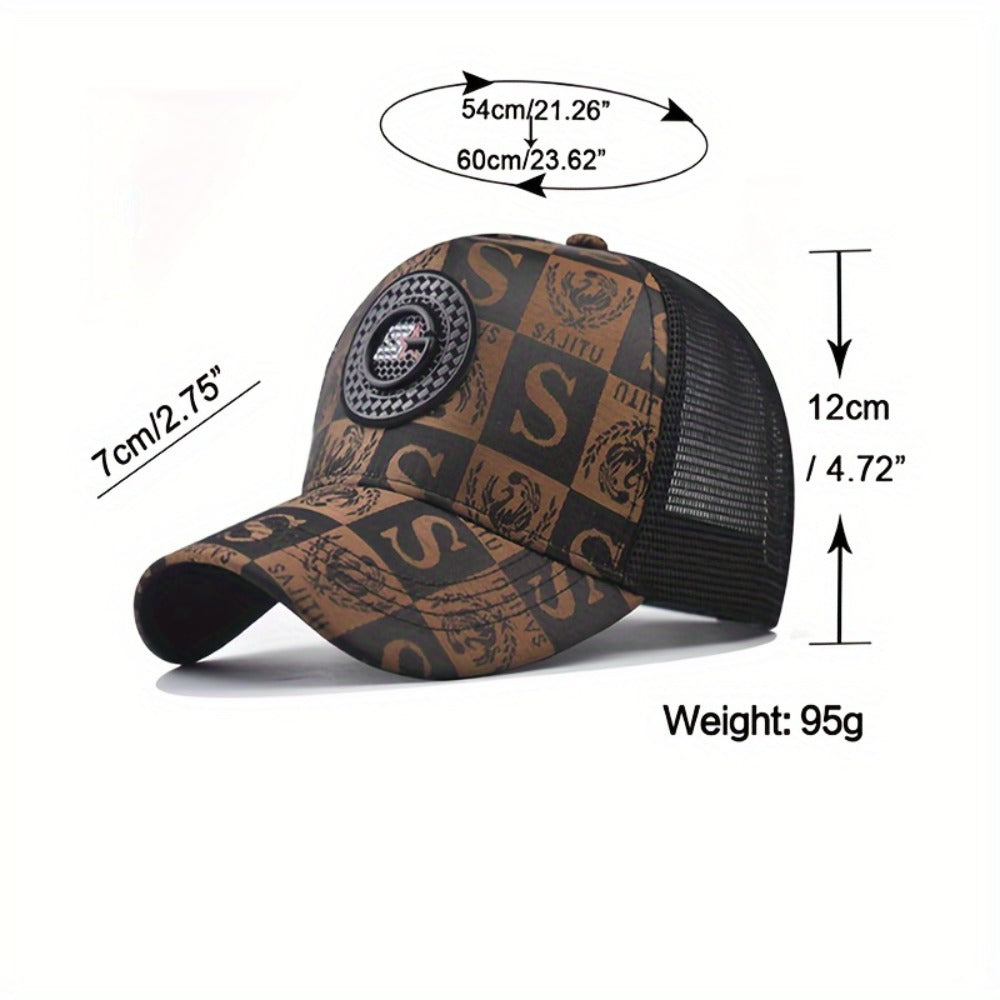 Trucker Hat - Mesh Breathable Duck Bill Visor Hip Hop Baseball Cap Unisex Snapback - product detail view 2