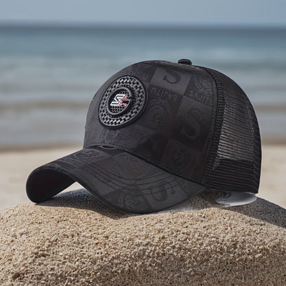Trucker Hat - Mesh Breathable Duck Bill Visor Hip Hop Baseball Cap Unisex Snapback - product detail view 3