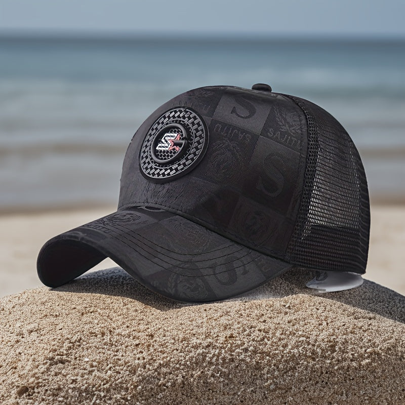 Trucker Hat - Mesh Breathable Duck Bill Visor Hip Hop Baseball Cap Unisex Snapback - product detail view 9