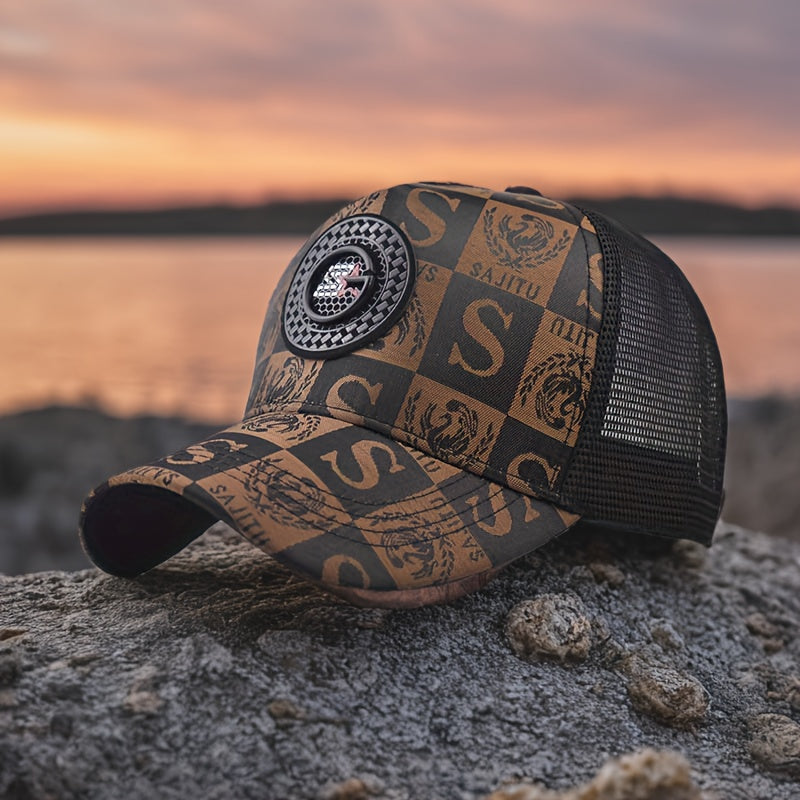 Trucker Hat - Mesh Breathable Duck Bill Visor Hip Hop Baseball Cap Unisex Snapback - product detail view 11