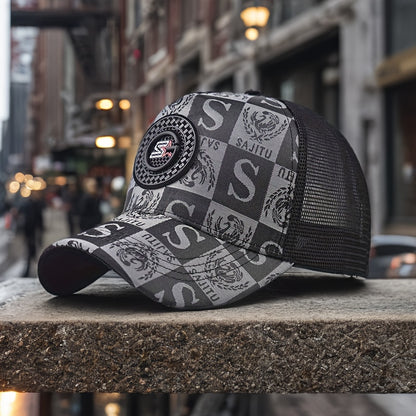 Trucker Hat - Mesh Breathable Duck Bill Visor Hip Hop Baseball Cap Unisex Snapback - product detail view 12