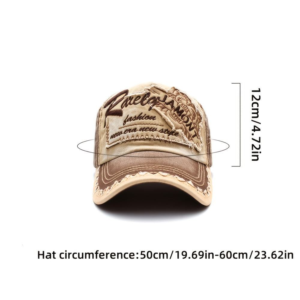 Trucker Hat - Men Women Tiger Embroidery Mesh Baseball Cap Adjustable Snapback Hip Hop - product detail view 2