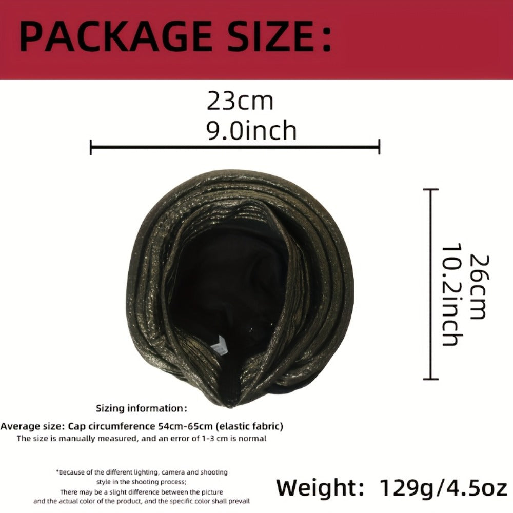 Turban Cap - African Muslim for Women - Nigerian Three-Layer Sponge Thousand-Leaf - product detail view 5