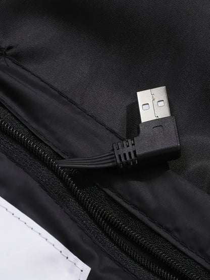 Unisex 21-Zone USB Heated Hooded Jacket - Multi-Zone Heating and Nylon Shell – view 5