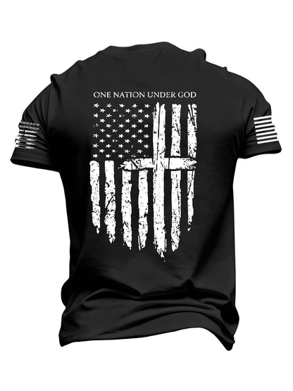 Unisex American Flag Performance T-Shirt - Short Sleeve – view 11