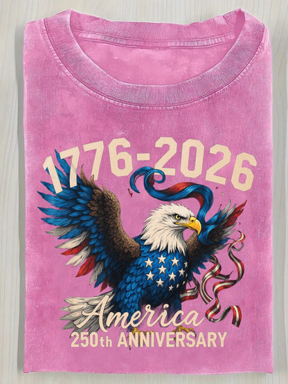 Unisex American Flag T-Shirt - Short Sleeve – fern green – view 5