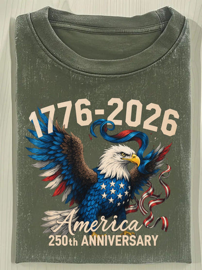 Unisex American Flag T-Shirt - Short Sleeve – fern green – view 7