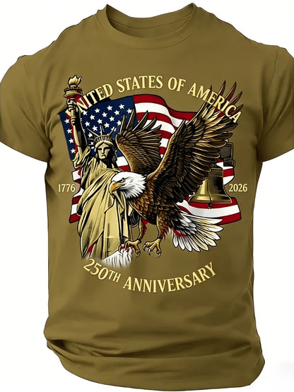 Unisex American Flag T-Shirt - Short Sleeve – Sizes 1XL–6XL – view 8