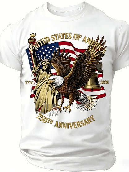 Unisex American Flag T-Shirt - Short Sleeve – Sizes 1XL–6XL – view 9