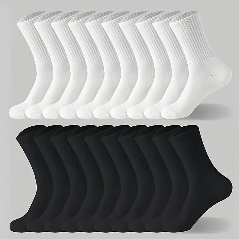 Unisex Athletic Crew Socks - 10-Pair Pack – main product image