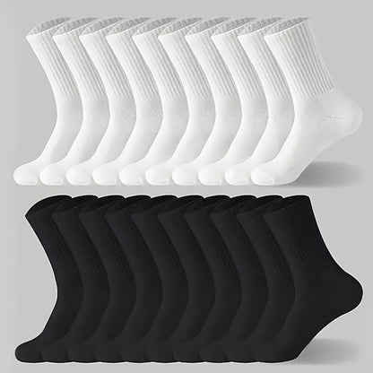 Unisex Athletic Crew Socks - 10-Pair Pack – main product image