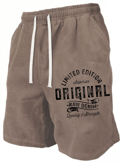 Unisex Athletic Shorts - Printed – Black / Rose Red – view 3