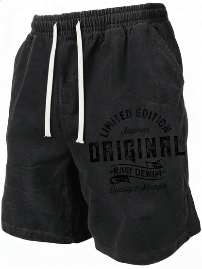 Unisex Athletic Shorts - Printed – Black / Rose Red – view 10