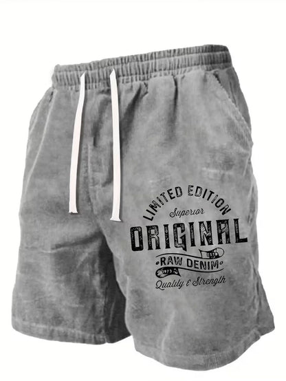Unisex Athletic Shorts - Printed – Black / Rose Red – view 15