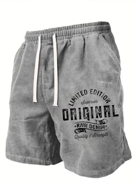 Unisex Athletic Shorts - Printed – Black / Rose Red – Black option – main product image