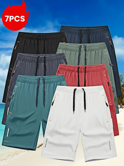 Unisex Athletic Shorts - Quick-Dry 7 – view 9