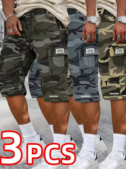 Unisex Cargo Shorts - Printed 3 – view 9