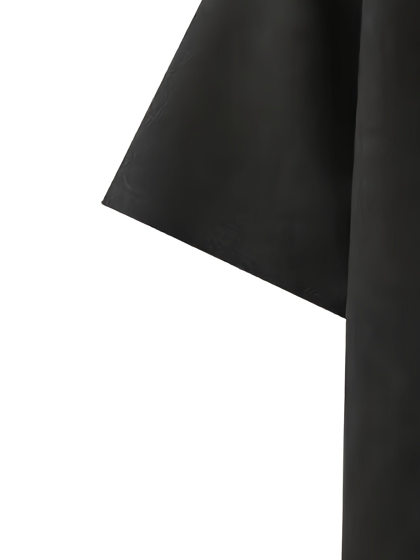 Unisex Casual Dress - Short Sleeve – Black detail view