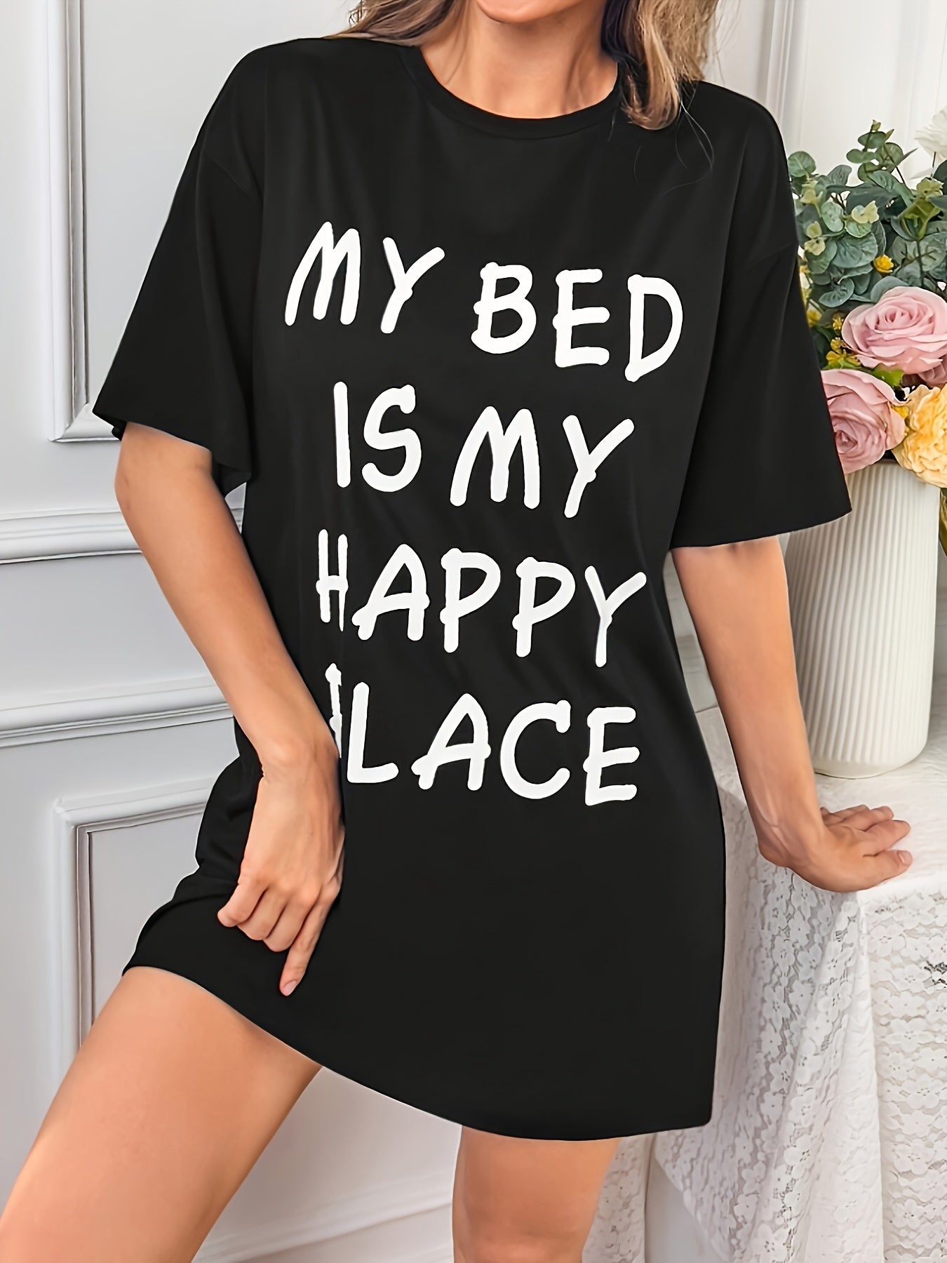 Unisex Casual Dress - Short Sleeve – Black – Black option – main product image