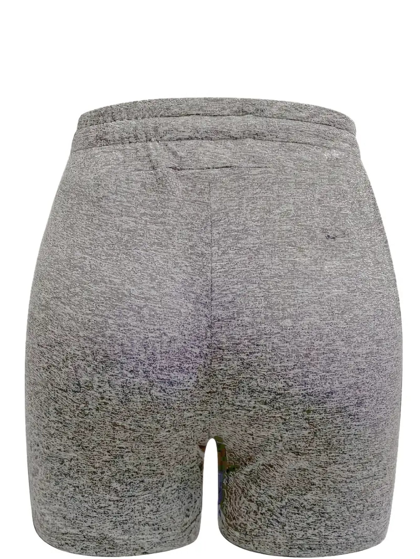 Unisex Casual Shorts - Printed – Black / Dark Gray detail view