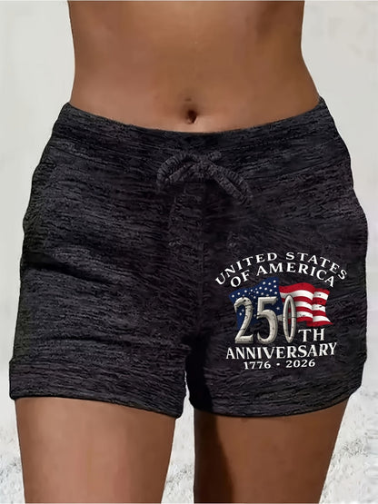 Unisex Casual Shorts - Printed – Black / Dark Gray – Black option – main product image