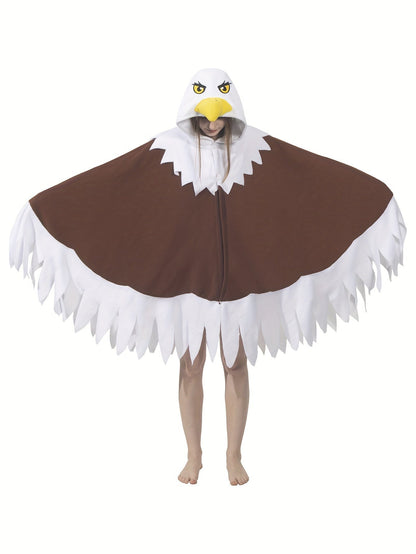 Unisex Classic Costume Cape - Regular Fit – Coffee Brown detail view