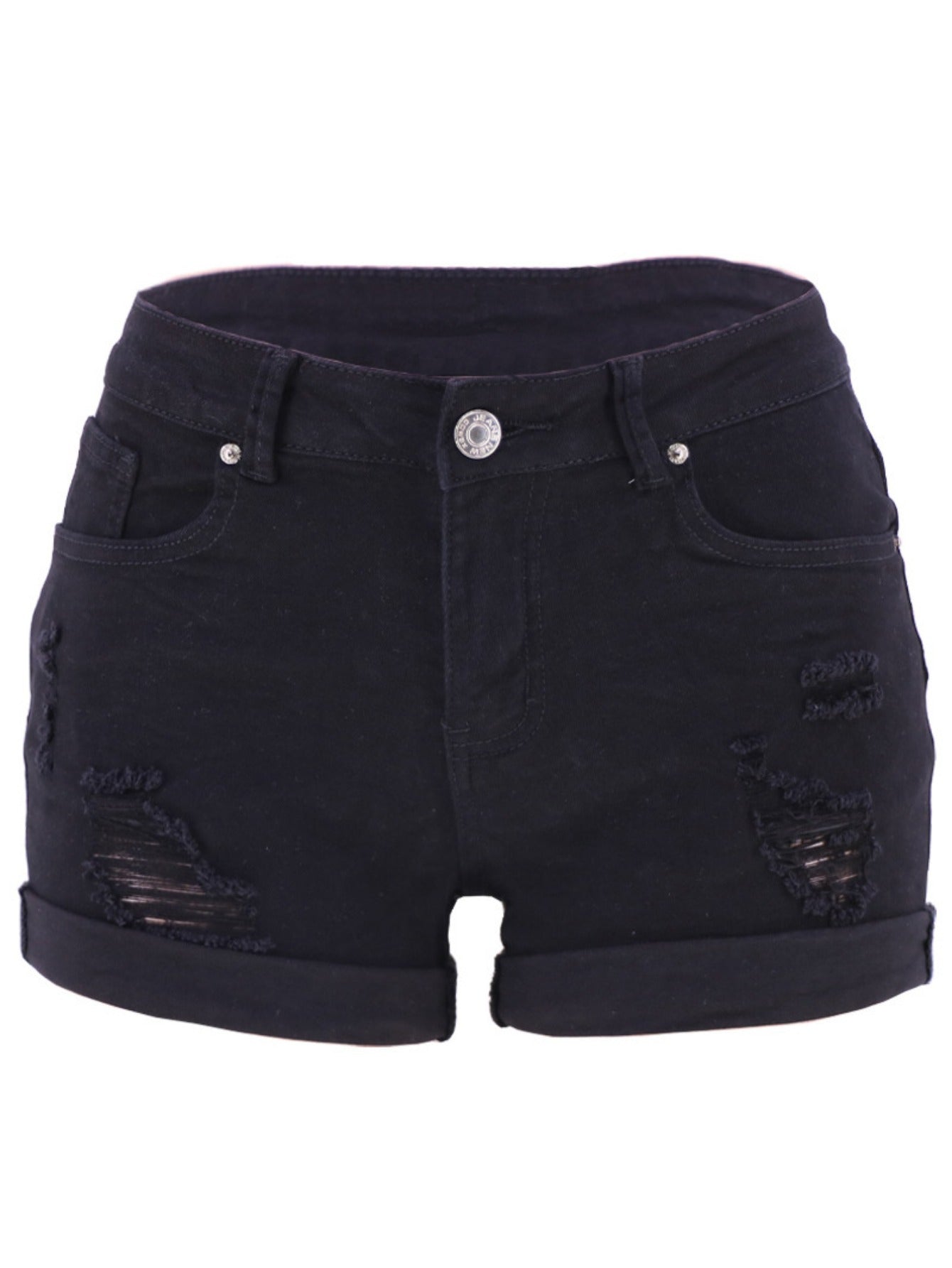 Unisex Denim Shorts - Distressed – 10-Variant Selection detail view