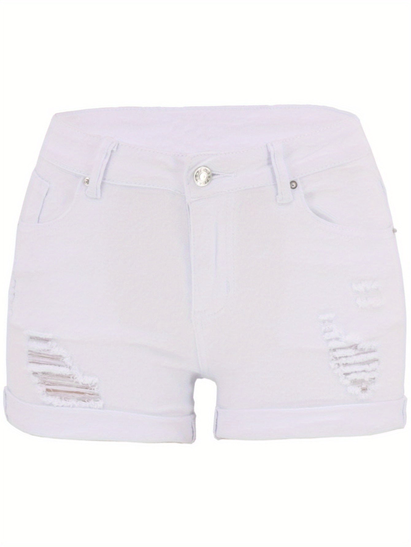 Unisex Denim Shorts - Distressed – 10-Variant Selection detail view