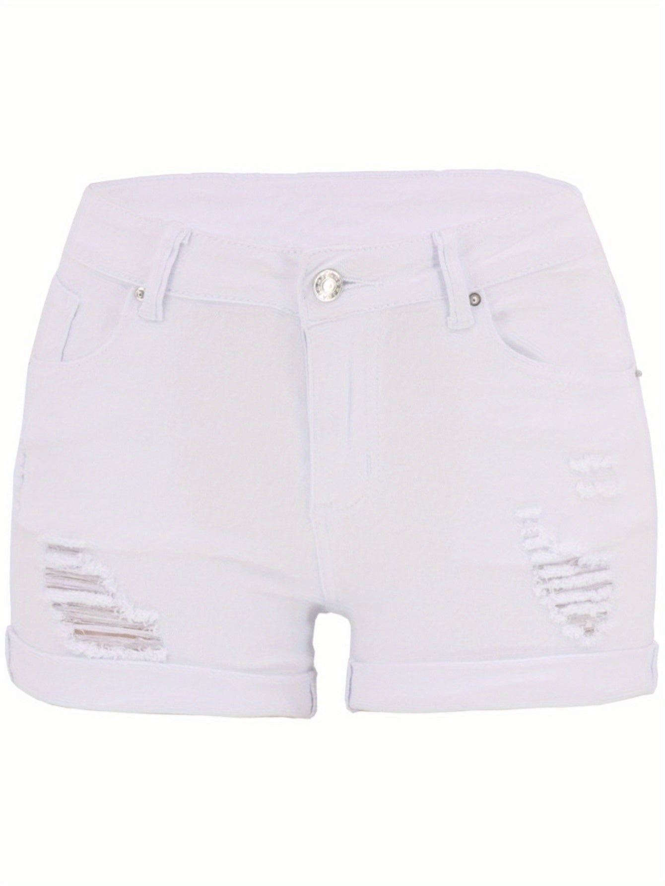 Unisex Denim Shorts - Distressed – 10-Variant Selection detail view