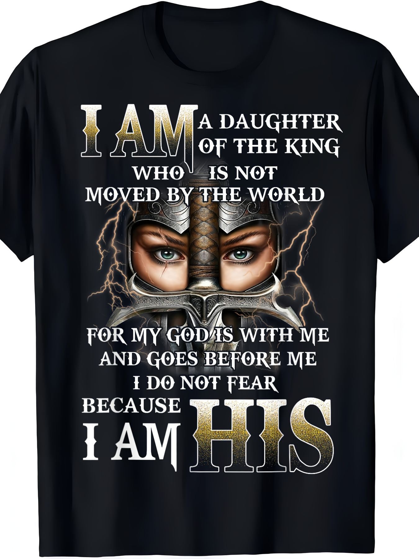 Unisex Faith Graphic T-Shirt - Short Sleeve – Sizes 0XL–5XL – Black option – main product image