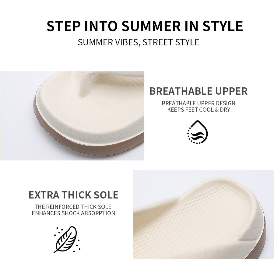 Unisex Flip Flops – Non-Slip Platform for Outdoor & – view 7