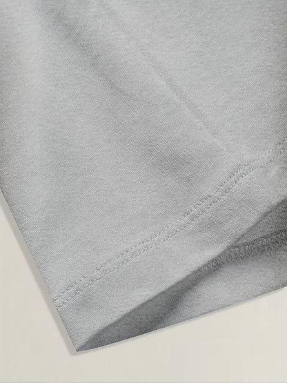 Unisex Floral Print T-Shirt - Short Sleeve – Grey – view 3