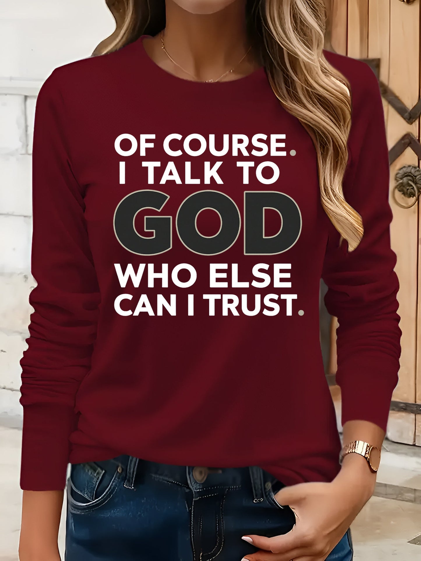 Unisex Graphic Print T-Shirt - Long Sleeve – White / Black – White option – view 3