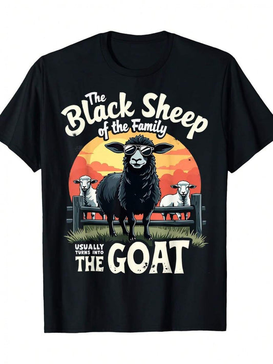 Unisex Graphic Print T-Shirt - Short Sleeve – Black Graphic Design 27429 – main product image