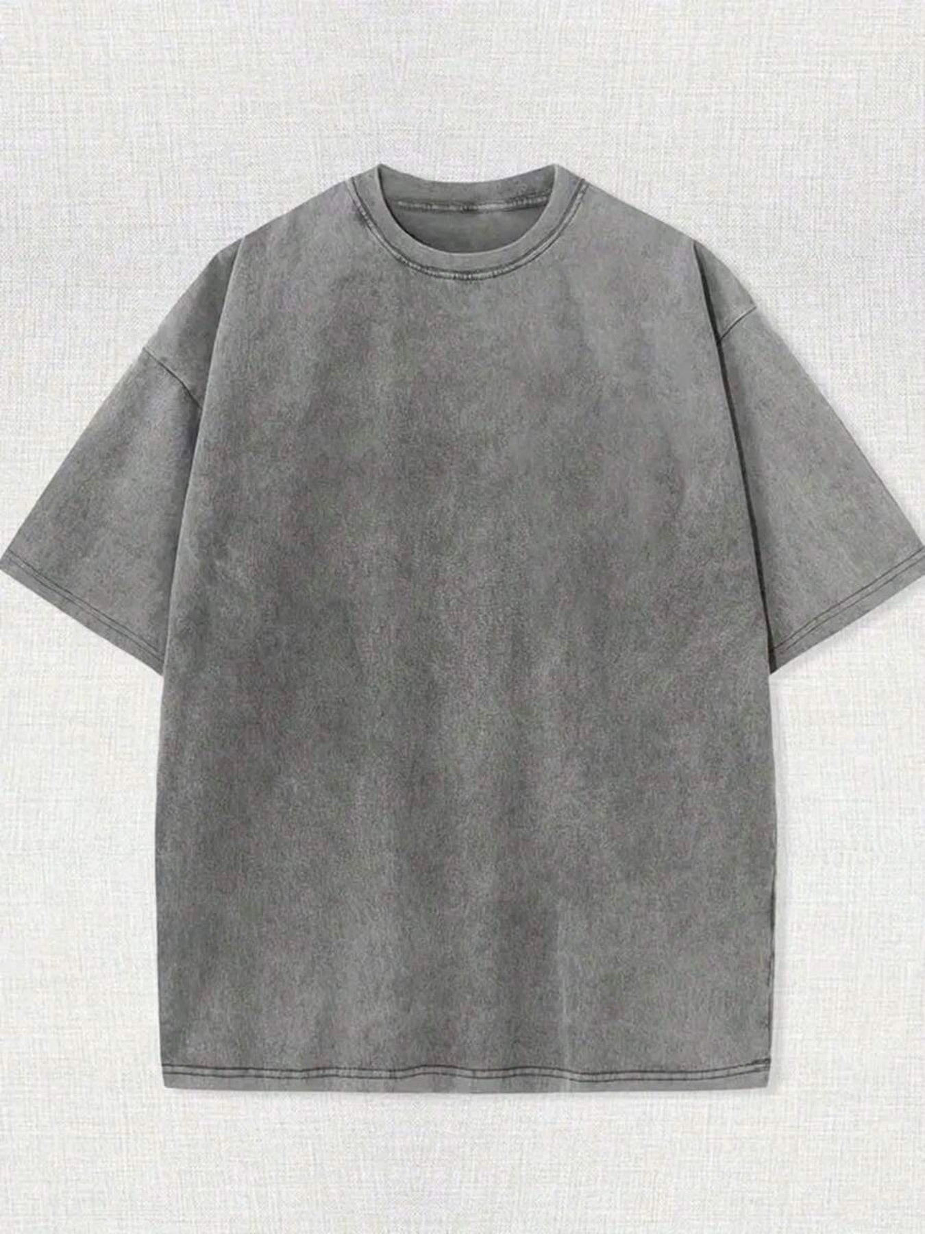 Unisex Graphic Print T-Shirt - Short Sleeve – Coffee Brown / Grey – view 5