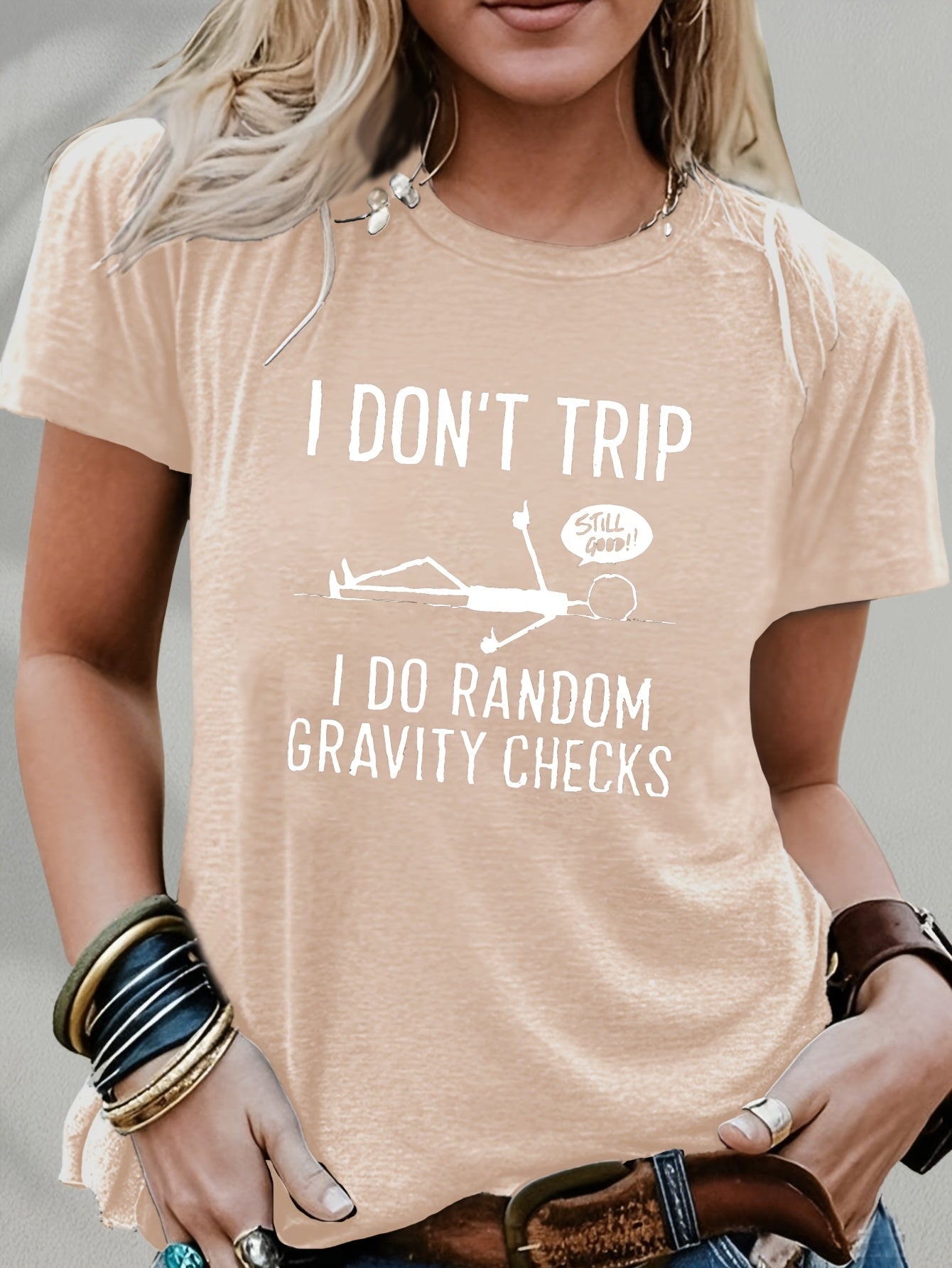 Unisex Graphic Print T-Shirt - Short Sleeve – Grey / Black – main product image