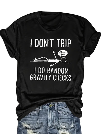 Unisex Graphic Print T-Shirt - Short Sleeve – Grey / Black detail view
