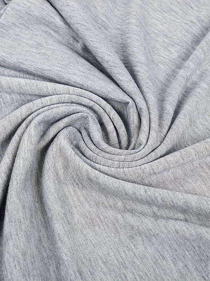 Unisex Graphic Print T-Shirt - Short Sleeve – Light Grey / Orange detail view