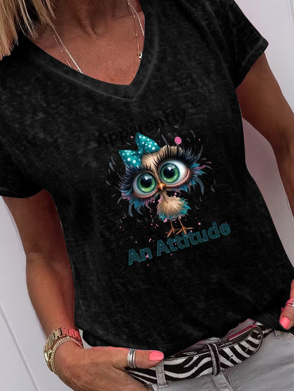 Unisex Graphic Print T-Shirt - Short Sleeve – Orange / Purple detail view