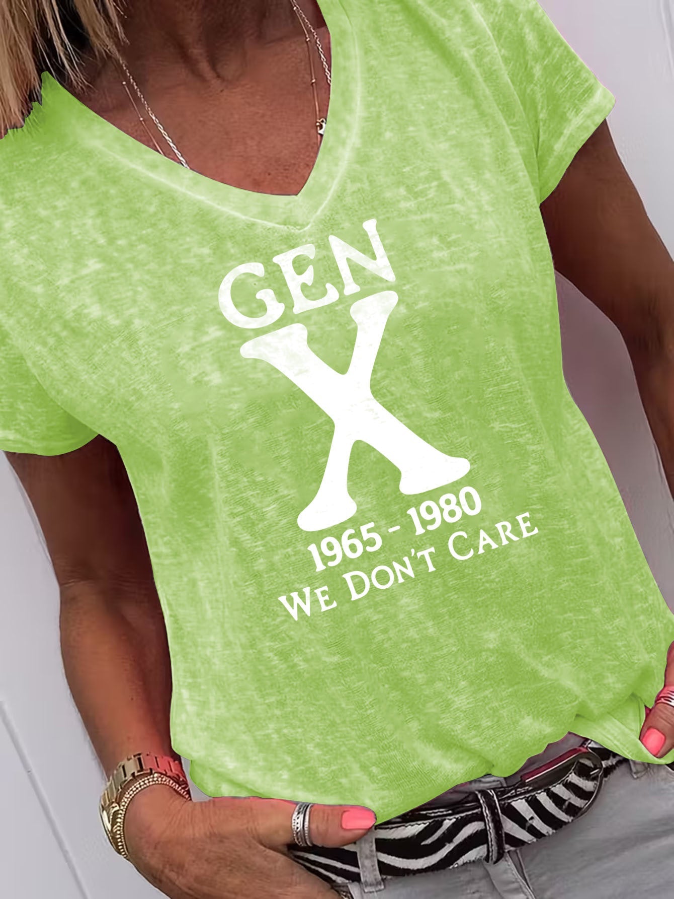 Unisex Graphic Print T-Shirt - Short Sleeve – Purple / Dark Gray – view 12