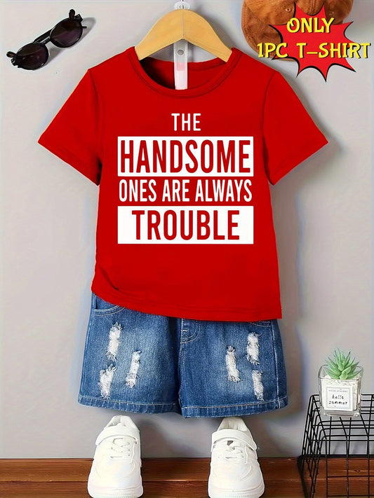 Unisex Graphic Print T-Shirt - Short Sleeve – Red – Red option – main product image