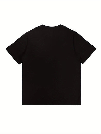 Unisex Graphic Print T-Shirt - Short Sleeve – White / Black / 10-Variant Selection detail view