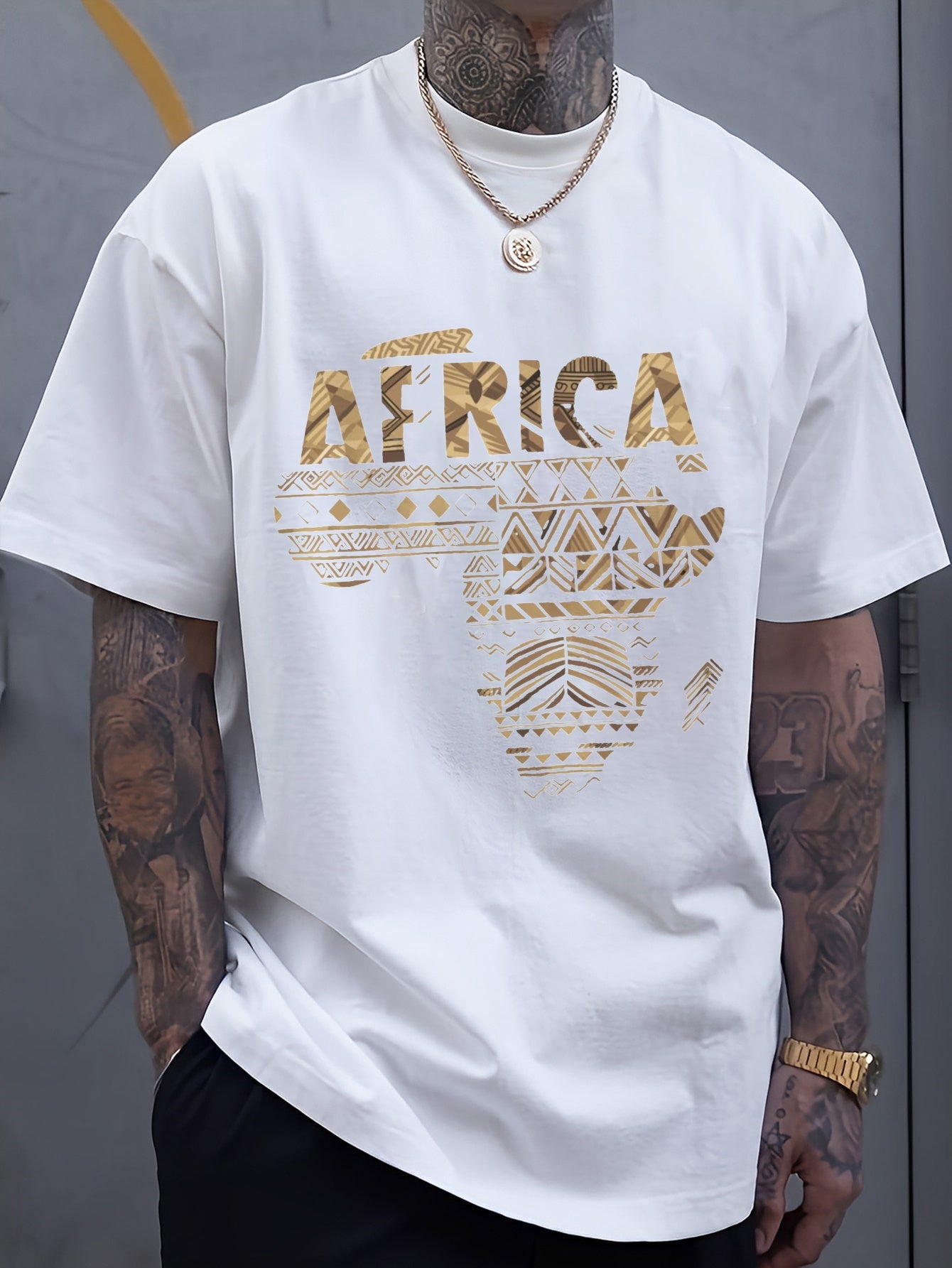 Unisex Graphic Print T-Shirt - Short Sleeve – White / Black / 10-Variant Selection – White option – main product image