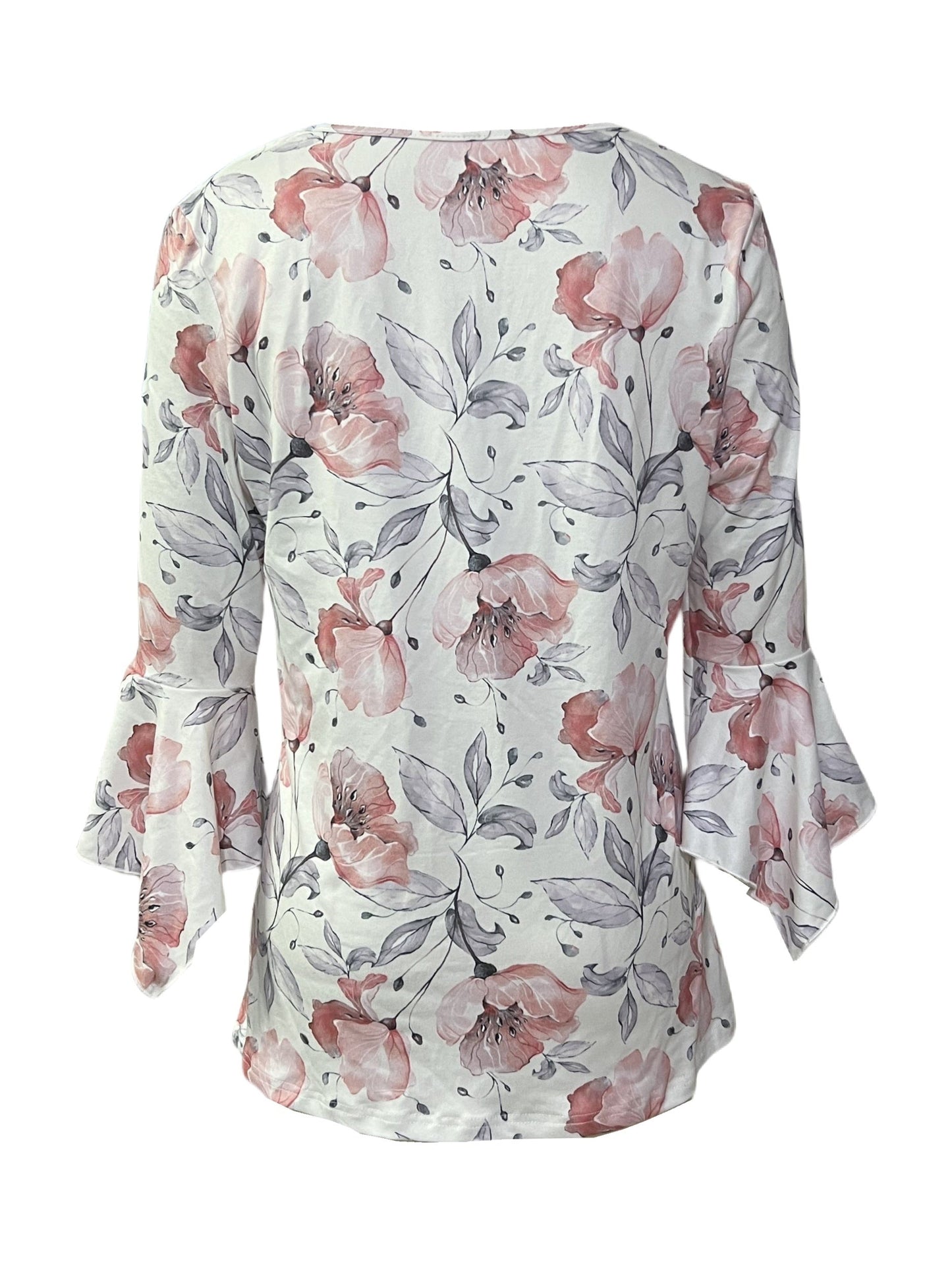 Unisex Graphic Print T-Shirt – White detail view