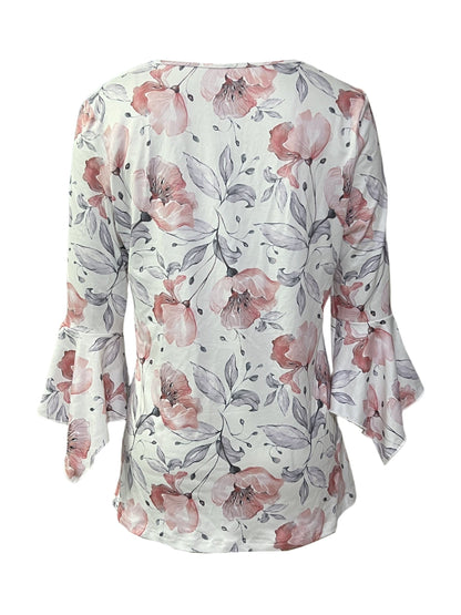 Unisex Graphic Print T-Shirt – White detail view