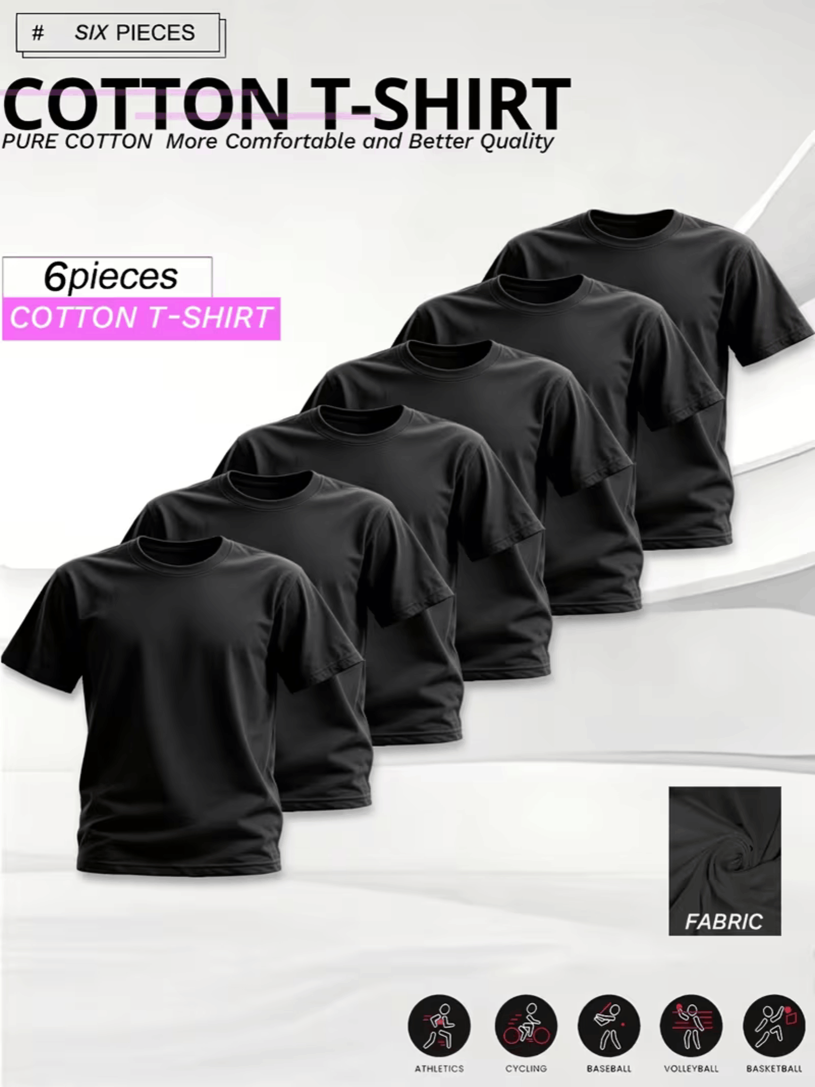 Unisex Graphic T-Shirt – Black Graphic Design 85221 – view 6