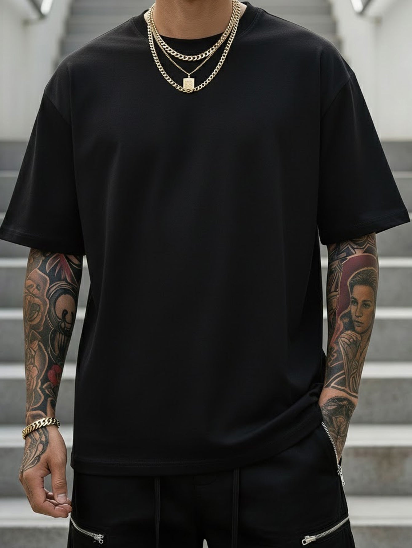Unisex Graphic T-Shirt - Graphic Short Sleeve – Black / Sizes 1XL–5XL – view 11