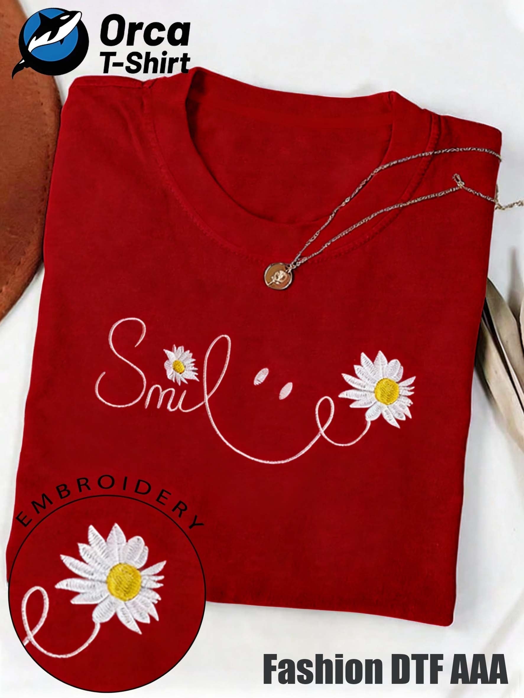 Unisex Graphic T-Shirt - Graphic Short Sleeve – Sky Blue / Red – Blue option – main product image